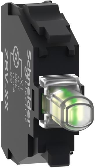 Осветителен блок бял 110...120Vac Ø22mm SE