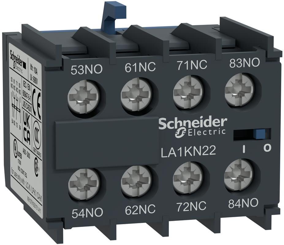 Блок помощни контакти TeSys K 2NO-2NC винтови клеми SE