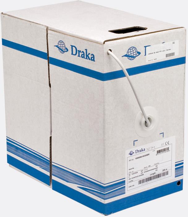 Кабел Cat.5e F/UTP PVC Eca сив – 305m UC300 Draka