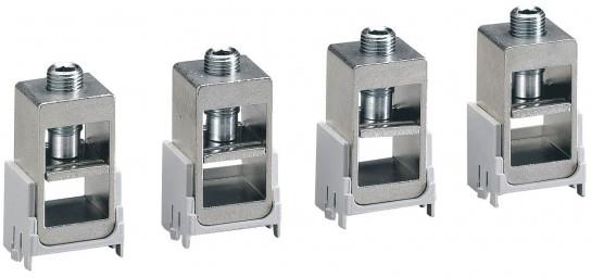 Хомутни клеми за DPX3 250 1x120mm2 гъвкав или 1x150mm2 твърд кабел Cu/Al 4 броя Legrand