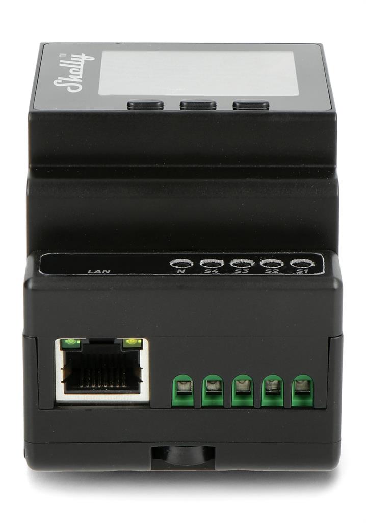 Импулсно Smart реле 4х On/Off 16A (40A) с мерител за DIN монтаж Shelly PRO 4PM - 268049S