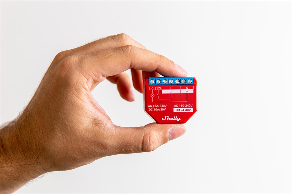 Микромодул Smart реле 1х On/Off 16A с мерител изисква неутрала Shelly Plus 1PM - 265017S