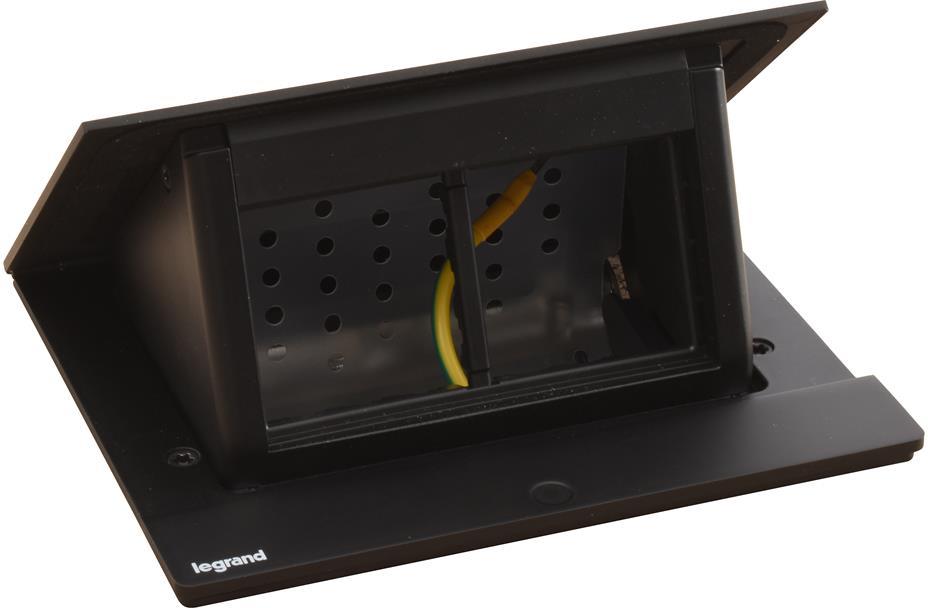 Мебелна кутия 4 мод. с вкл. монтажен кит цвят ЧЕРЕН Incara Pop-Up Legrand