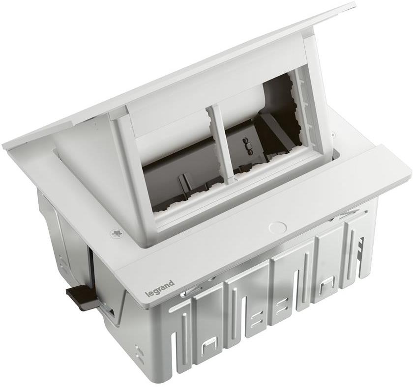 Мебелна кутия 4 мод. с вкл. монтажен кит цвят БЯЛ Incara Pop-Up Legrand