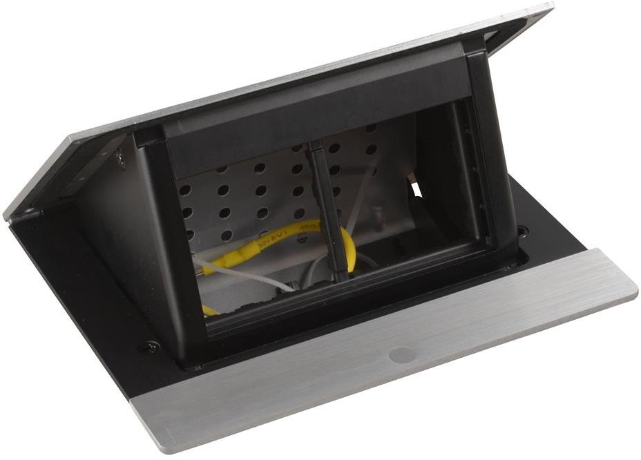 Мебелна кутия 4 мод. с вкл. монтажен кит цвят АЛУМИНИЙ МАТ Incara Pop-Up Legrand