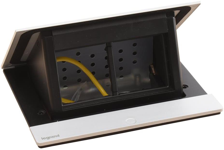 Мебелна кутия 4 мод. с вкл. монтажен кит цвят АЛУМИНИЙ Incara Pop-Up Legrand