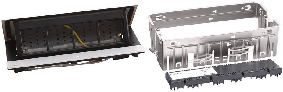 Мебелна кутия 8 мод. с вкл. монтажен кит цвят АЛУМИНИЙ Incara Pop-Up Legrand