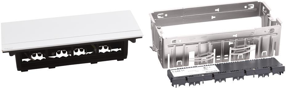 Мебелна кутия 8 мод. с вкл. монтажен кит цвят АЛУМИНИЙ Incara Pop-Up Legrand