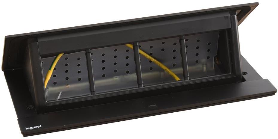 Мебелна кутия 8 мод. с вкл. монтажен кит цвят ЧЕРЕН Incara Pop-Up Legrand