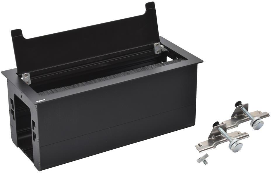 Мебелна кутия празна, с основа за модули, 295x130mm, цвят ЧЕРЕН Incara Top Access Legrand