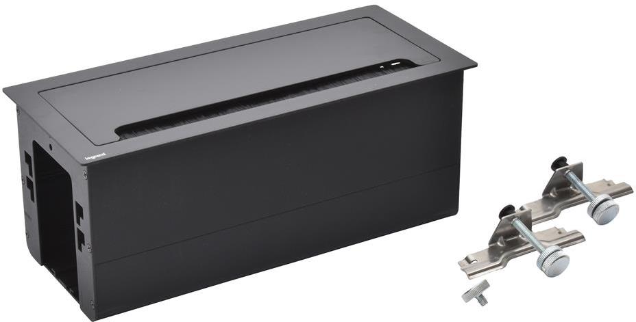 Мебелна кутия празна, с основа за модули, 295x130mm, цвят ЧЕРЕН Incara Top Access Legrand