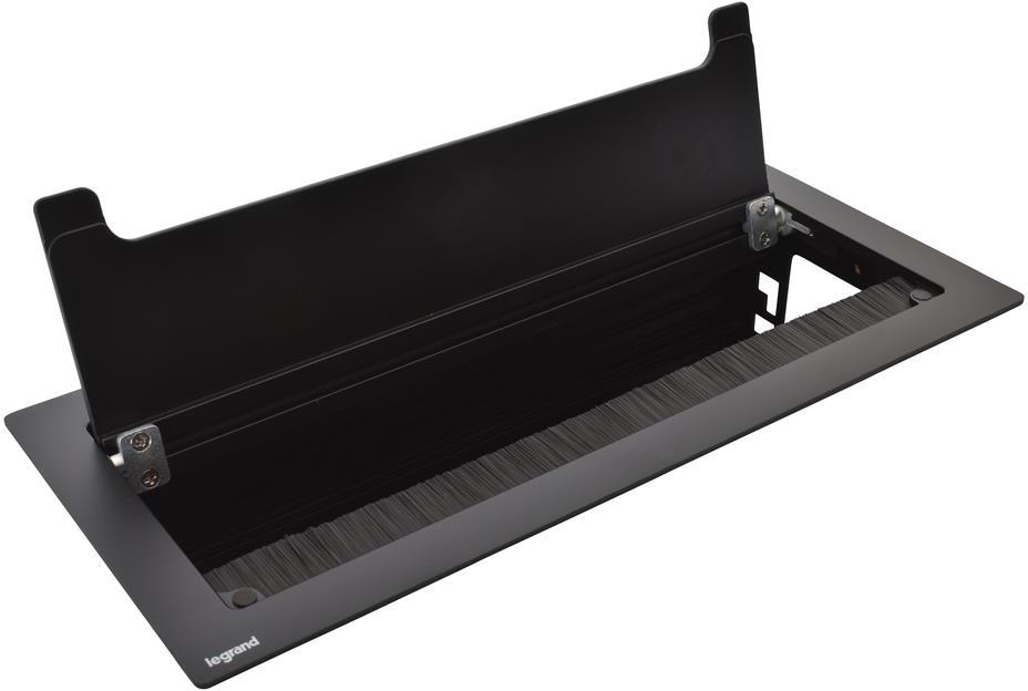 Мебелна кутия празна, с основа за модули, 295x130mm, цвят ЧЕРЕН Incara Top Access Legrand