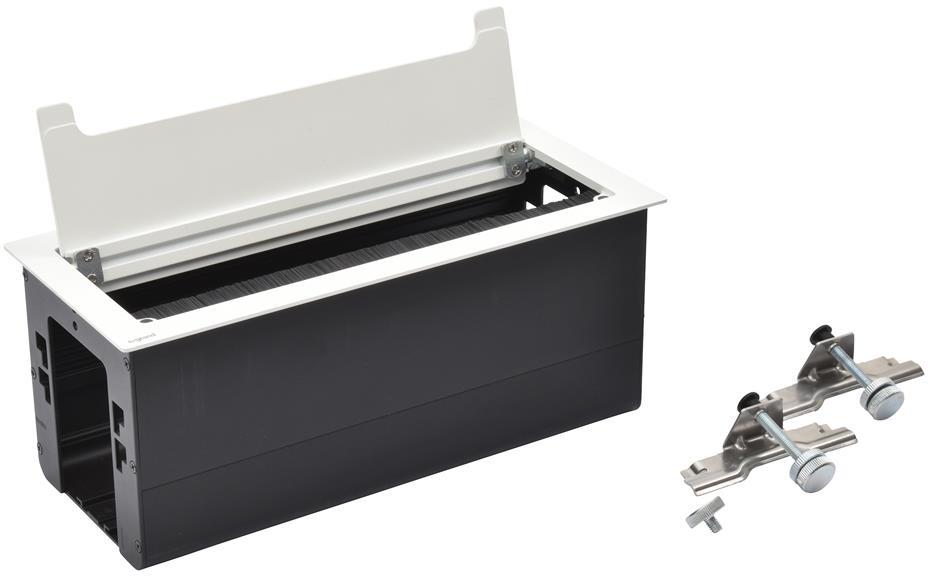 Мебелна кутия празна, с основа за модули, 295x130mm, цвят БЯЛ Incara Top Access Legrand