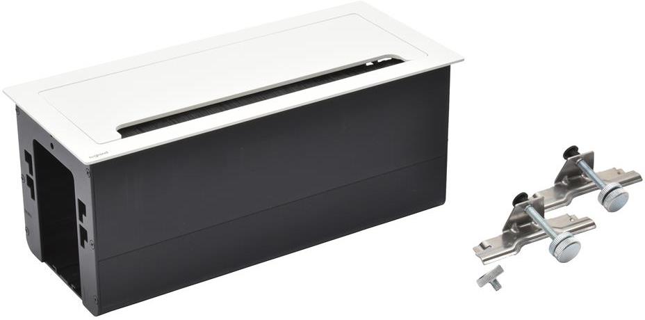 Мебелна кутия празна, с основа за модули, 295x130mm, цвят БЯЛ Incara Top Access Legrand