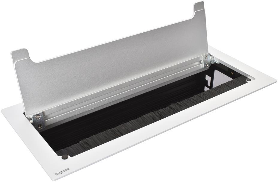 Мебелна кутия празна, с основа за модули, 295x130mm, цвят АЛУМИНИЙ Incara Top Access Legrand