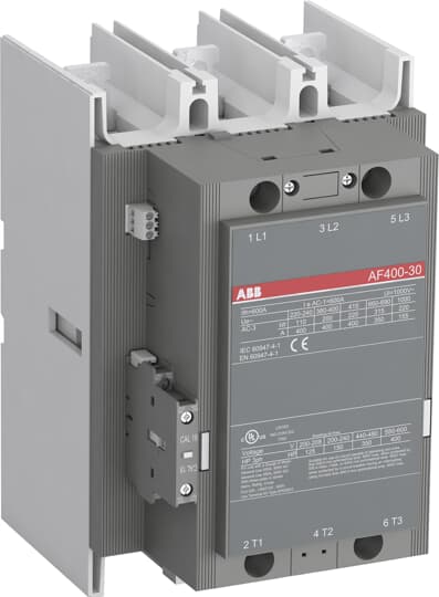Контактор AF400-30-11 3P 200kW (400A AC-3) 1NO+1NC 100...250V 50/60Hz ABB