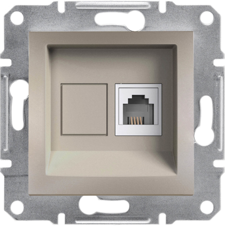 Розетка RJ11 цвят Бронз Asfora SE