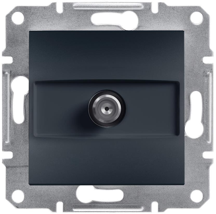 Розетка F конектор 1dB цвят Антрацит Asfora SE