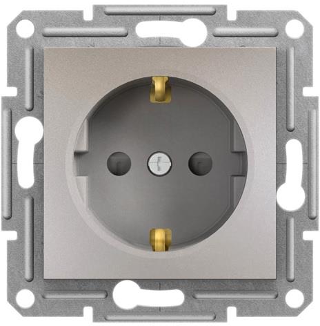 Контакт ШУКО 16A с детска защита цвят Бронз Asfora SE