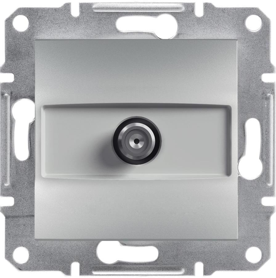 Розетка F конектор 1dB цвят Алуминий Asfora SE