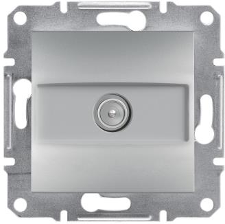 Розетка TV крайна 1dB цвят Алуминий Asfora SE