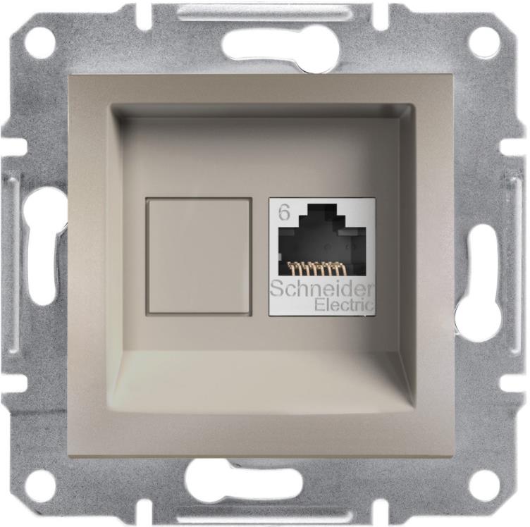 Розетка RJ45 UTP cat.6 цвят Бронз Asfora SE