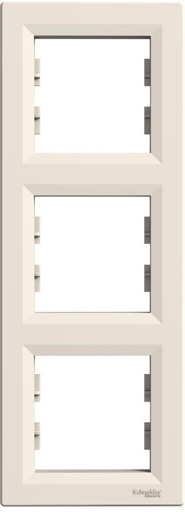 Рамка 3х вертикална цвят Крем Asfora SE
