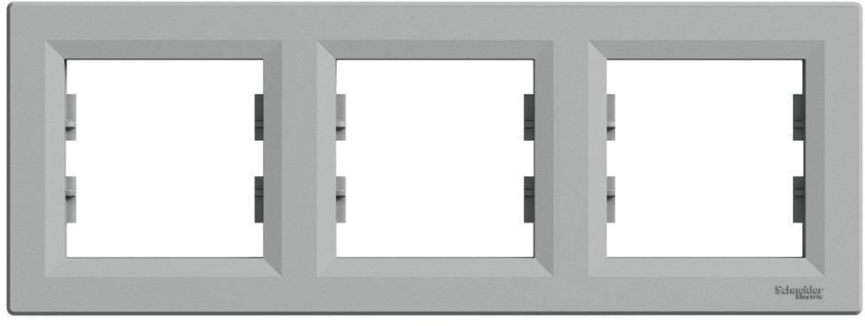 Рамка 3х цвят Алуминий Asfora SE