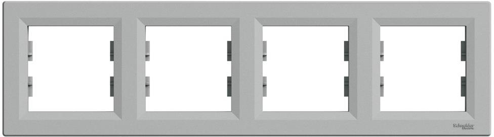 Рамка 4х цвят Алуминий Asfora SE