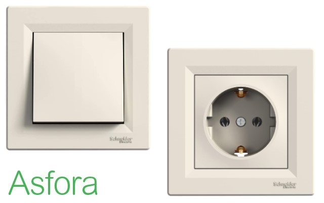 Крем механизми и рамки Asfora SE