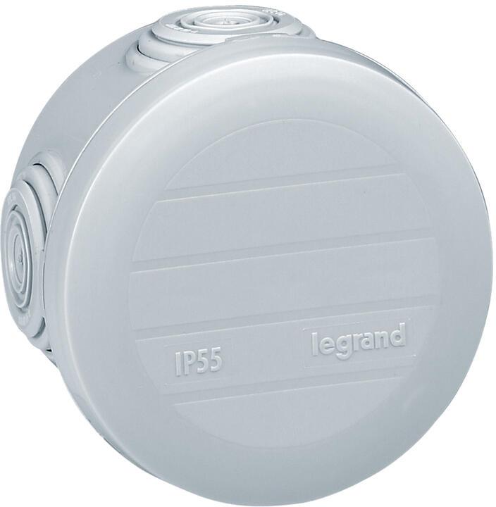 Разклонителна кутия открит монтаж Ø60x40мм IP55 цвят Сив Plexo Legrand