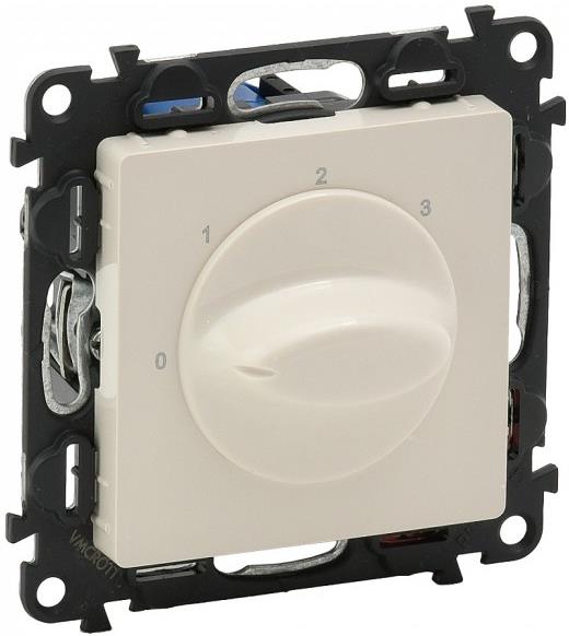 Ключ за управление на вентилация цвят крем Valena Life Legrand