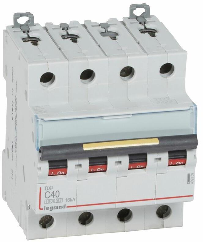 Автоматичен прекъсвач DX3 4P 40A крива С 10kA 4 мод. Legrand
