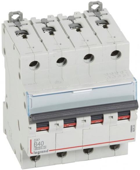 Автоматичен прекъсвач DX3 4P 40A крива B 6kA Legrand
