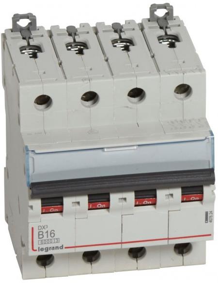 Автоматичен прекъсвач DX3 4P 16A крива B 6kA Legrand