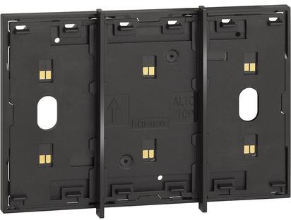 Електрическа носеща рамка за сензорни контроли 3 мод. цвят Черен Living Now Bticino