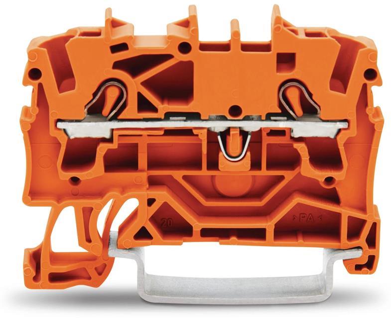 Редова клема ОРАНЖЕВА 2.5мм2 БЕЗВИНТОВА серия TOPJOB® S Wago