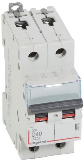 Автоматичен прекъсвач DX3 2P 40A крива D 6kA Legrand