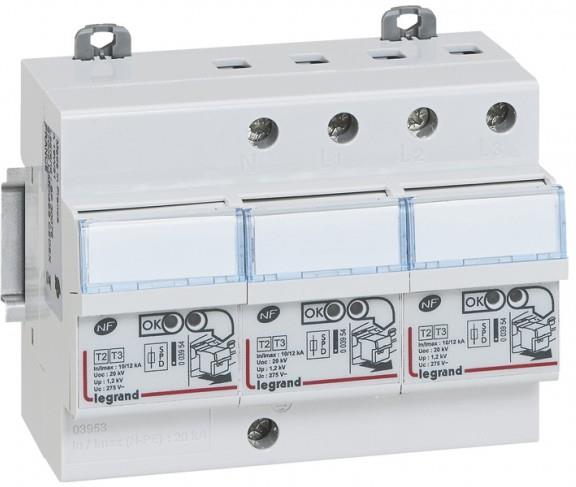 Катоден отводител тип 2+3 SPD 12kA 275V 3P+N L Legrand