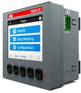 Мрежов анализатор за ИНДИРЕКТНО мерене на ел. енергия M4M 20 E, Modbus, за панелен монтаж, ABB