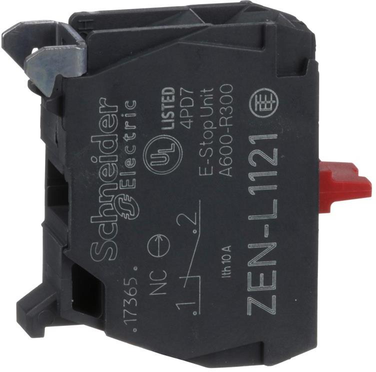 Контактен блок към пулт за управление 1NC винтови клеми SE