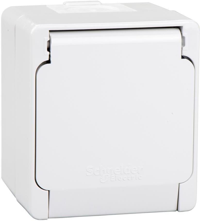 Контакт шуко IP54 цвят Бял Nemliyer SE