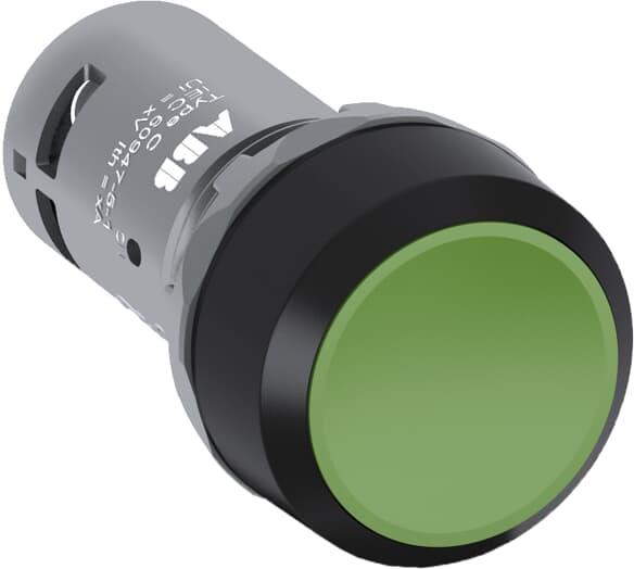 Бутон зелен CP1-10G-10 1NO пластмасов ринг Ø22mm Compact ABB