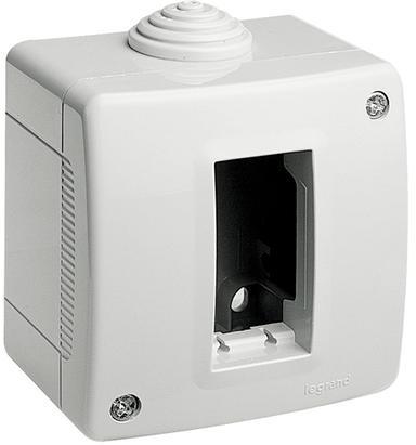 Конзола за открит монтаж без капак IP40 1 мод. цвят Светлосив Classia Bticino