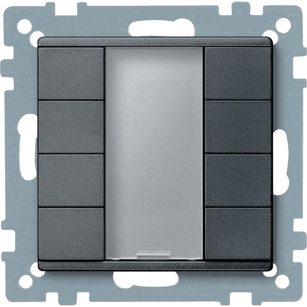 Пулт за управление с 8 бутона KNX цвят Антрацит System M Merten SE