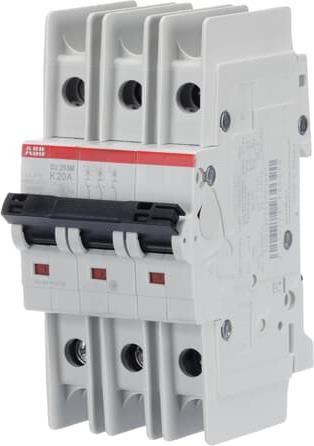 Автоматичен прекъсвач SU203 M 3P 20A крива K 10kA ABB