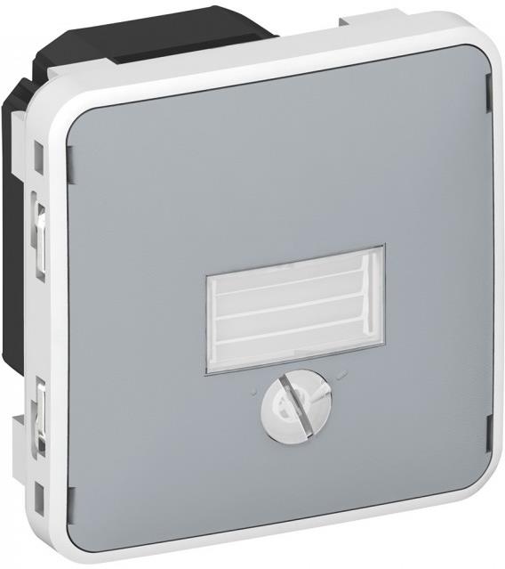 Датчик за осветеност, за вграждане в стена, 1400W, IP55, изисква неутрала, цвят Сив Plexo Legrand /до изчерпване/