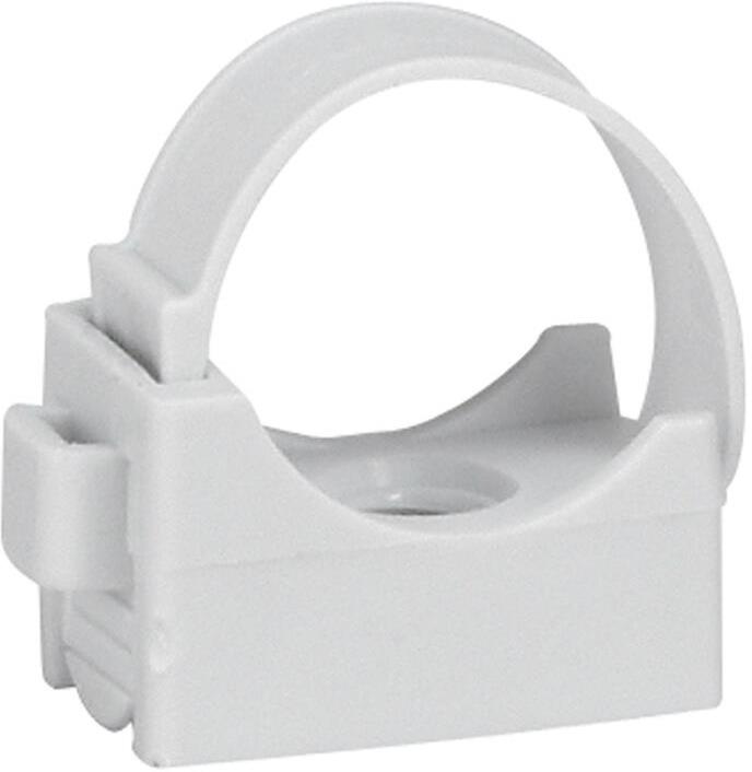 Монтажна основа за тръба ф16мм с кабелна връзка сива Legrand