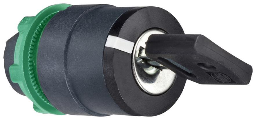 Глава за превключвател черен 1-2 с ключ и възврат XB5 SE