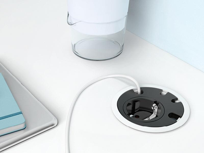 Модул LOOP IN с 1х Шуко за Ф80мм, цвят Черен, Bachmann